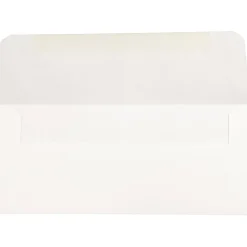 JAM Paper® Booklet Money Envelopes With Gummed Closure, 3" x 6 11/16", White, Pack Of 25