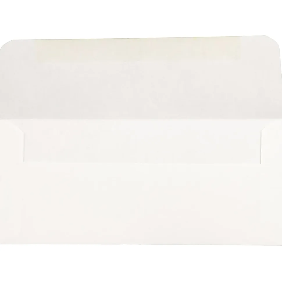JAM Paper® Booklet Money Envelopes With Gummed Closure, 3" x 6 11/16", White, Pack Of 25
