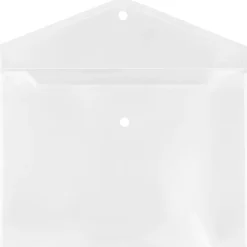 JAM Paper® Booklet Plastic Envelopes, Letter Size, 9 3/4