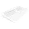 JAM Paper® Booklet Plastic Envelopes, #10, Button & String Closure, Clear, Pack Of 12