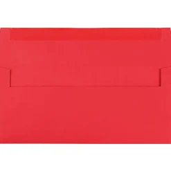 JAM PAPER #10 Business Colored Envelopes, 4 1/8 x 9 1/2, Red Recycled, 25/Pack