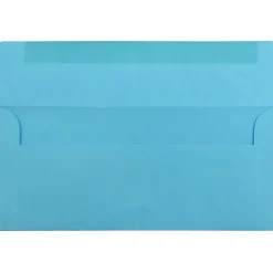 JAM PAPER #10 Business Colored Envelopes, 4 1/8 x 9 1/2, Blue Recycled, 25/Pack