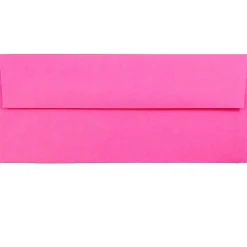 JAM PAPER #10 Business Colored Envelopes, 4 1/8 x 9 1/2, Ultra Fuchsia Hot Pink, 25/Pack
