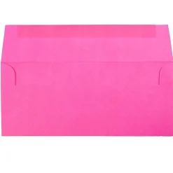 JAM PAPER #10 Business Colored Envelopes, 4 1/8 x 9 1/2, Ultra Fuchsia Hot Pink, 25/Pack