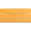 JAM PAPER #10 Business Commercial Envelopes, 4 1/8" x 9 1/2", Brown Kraft Manila, Pack Of 25