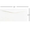 JAM PAPER #10 Business Commercial Envelopes, 4 1/8 x 9 1/2, White, Bulk 500/Box