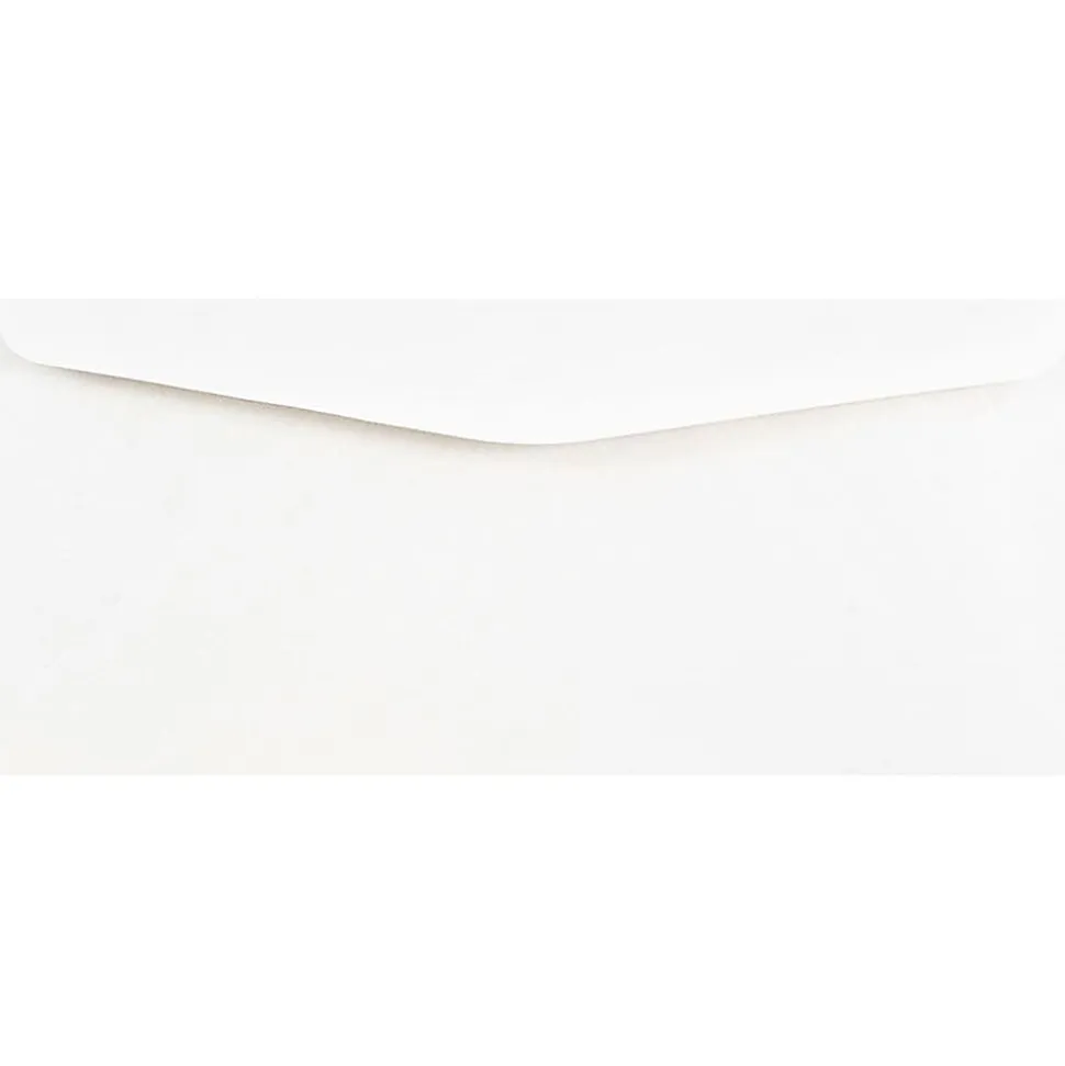 JAM PAPER #10 Business Commercial Envelopes, 4 1/8 x 9 1/2, White, Bulk 500/Box