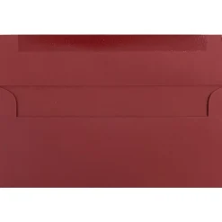 JAM PAPER #10 Business Premium Envelopes, 4 1/8" x 9 1/2", Dark Red, Pack Of 25
