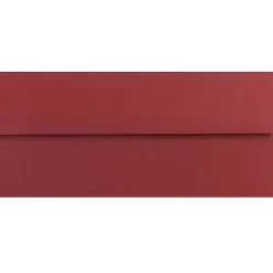 JAM PAPER #10 Business Premium Envelopes, 4 1/8" x 9 1/2", Dark Red, Pack Of 25