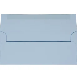 JAM PAPER #10 Business Premium Envelopes, 4 1/8" x 9 1/2", Pastel Baby Blue, Pack Of 25