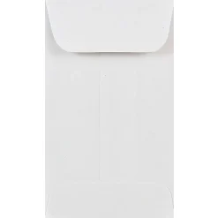 JAM PAPER® #3 Coin Business Commercial Envelopes, 2 1/2" x 4 1/4", White, Pack Of 25