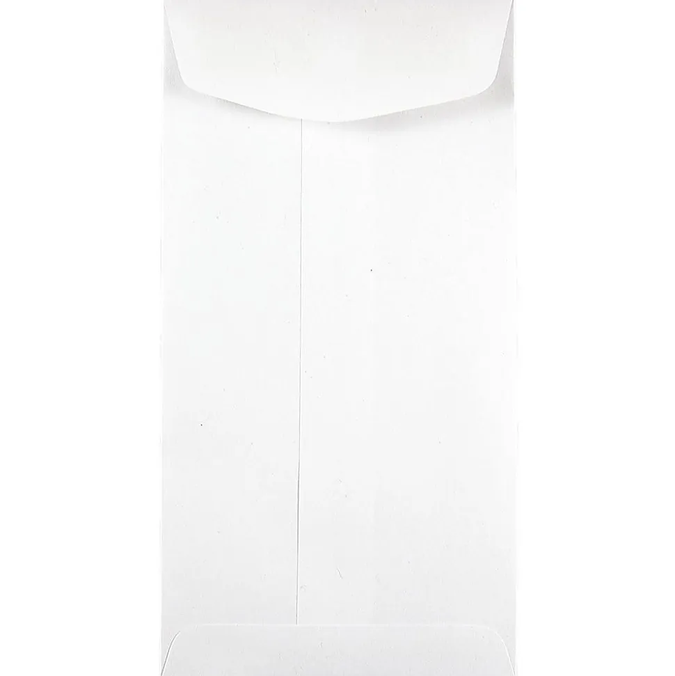 JAM Paper® Coin Envelopes, #7, Gummed Seal, White, Pack Of 250 Envelopes