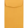 JAM Paper® Coin Envelopes, #4", Gummed Seal, Brown Kraft, Pack Of 50 Envelopes