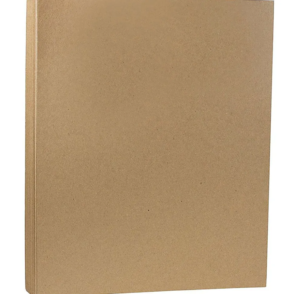 JAM Paper® Color Multi-Use Printer & Copy Paper, Brown Kraft, Letter (8.5" x 11"), 50 Sheets Per Pack, 28 Lb