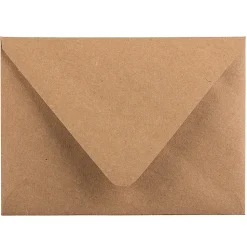 JAM Paper® Envelopes, A2, Peel & Seal, Brown, Pack Of 50 Envelopes