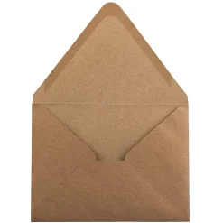 JAM Paper® Envelopes, A2, Peel & Seal, Brown, Pack Of 50 Envelopes