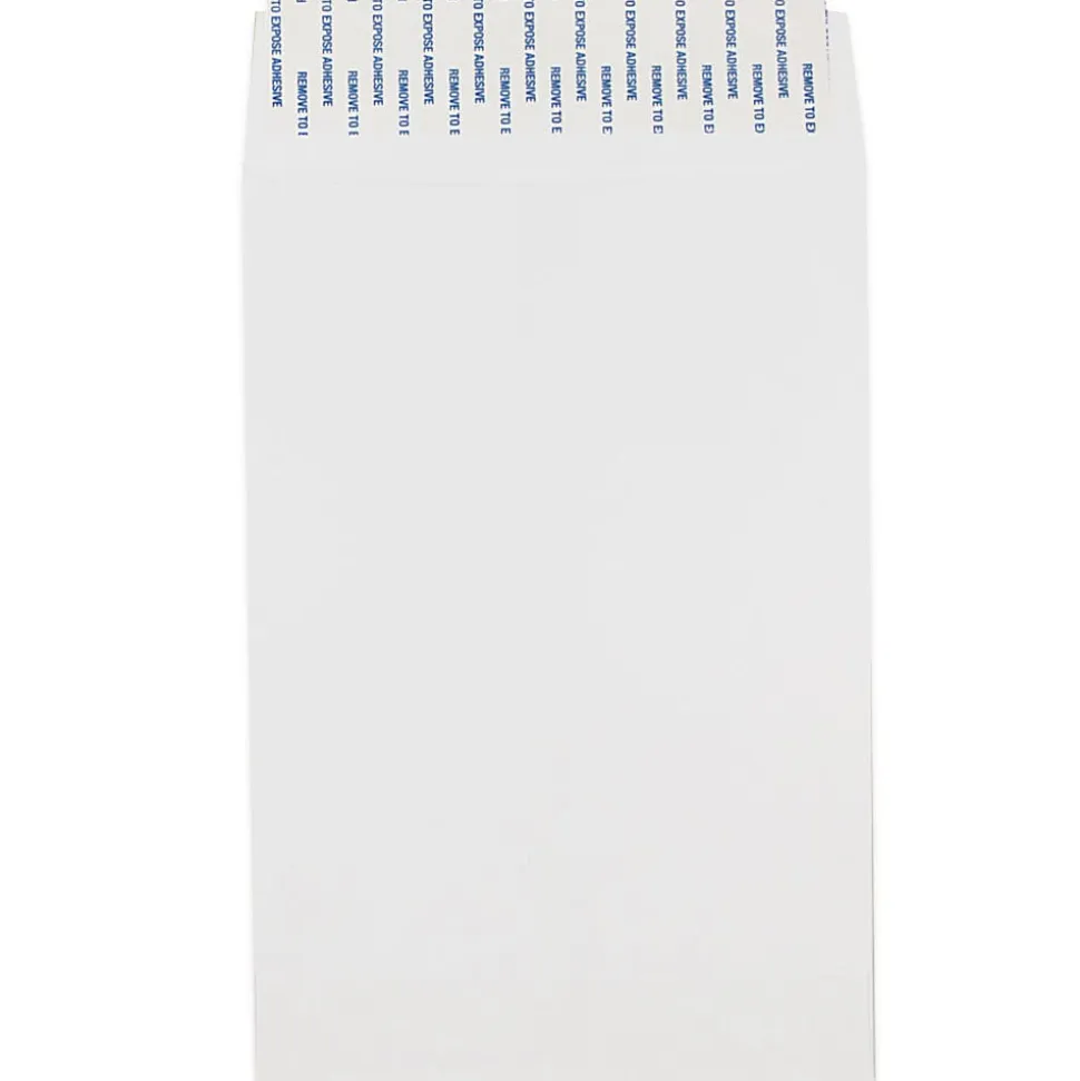 JAM Paper® Envelopes, 6" x 9", Peel & Seal Closure, White, Pack Of 500 Envelopes