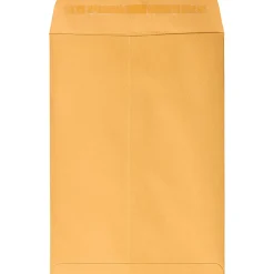 JAM Paper® Envelopes, 7-1/2" x 10-1/2", Peel & Seal, Brown, Pack Of 50 Envelopes