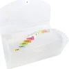 JAM Paper® Expanding File, 6” Expansion, 5-1/2” x 8-1/2”, Clear