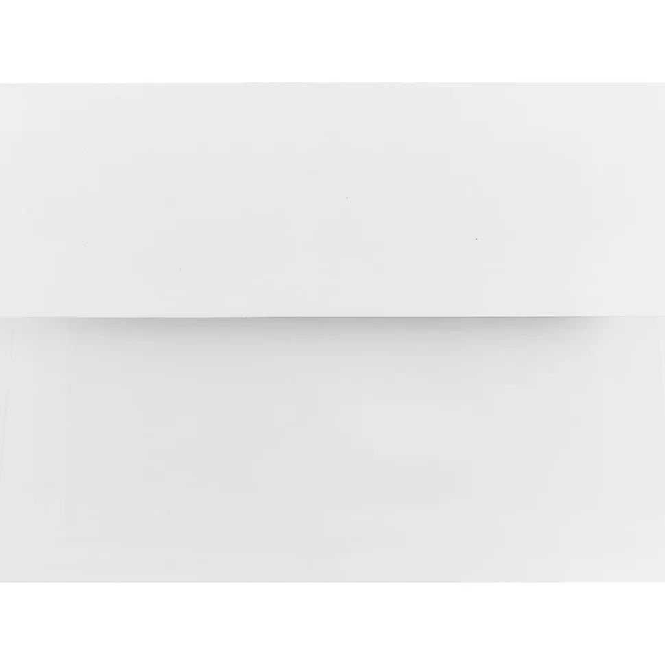 JAM Paper® Foil-Lined Booklet Invitation Envelopes, A6, Gummed Seal, Red/White, Pack Of 25