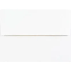JAM Paper® Foil-Lined Booklet Invitation Envelopes, A7, Gummed Seal, Gold/White, Pack Of 25
