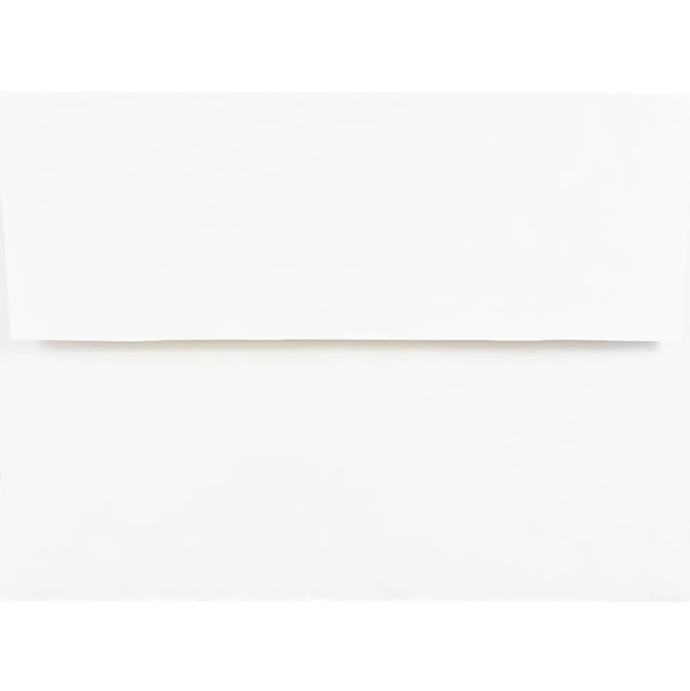 JAM Paper® Foil-Lined Booklet Invitation Envelopes, A7, Gummed Seal, Gold/White, Pack Of 25