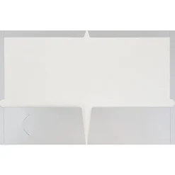 JAM Paper® Glossy 2-Pocket Presentation Folders, Grey, Pack of 6