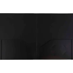 JAM Paper® Heavy-Duty 2-Pocket Plastic Presentation Folders, 9