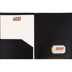 JAM Paper® Heavy-Duty 2-Pocket Plastic Presentation Folders, 9