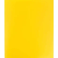 JAM PaperĀ® Heavy-Duty 2-Pocket Plastic Presentation Folders, 9" x 12", Yellow, Pack Of 6 Folders
