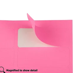 JAM Paper® Mailing Address Labels, Rectangle, 2 5/8" x 1", Pink, Pack Of 120