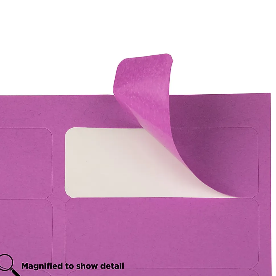 JAM Paper® Mailing Address Labels, Rectangle, 2 5/8" x 1", Purple, Pack Of 120
