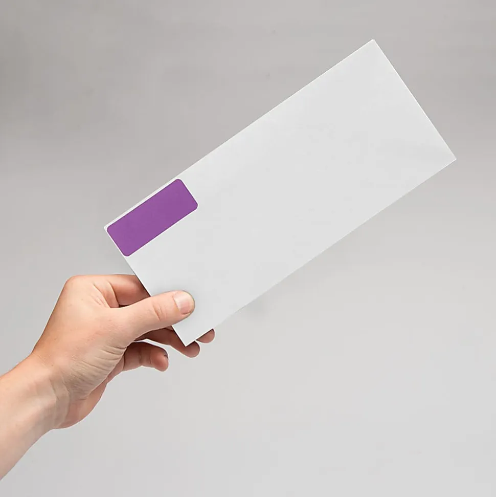 JAM Paper® Mailing Address Labels, Rectangle, 2 5/8" x 1", Purple, Pack Of 120