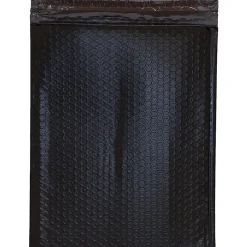 JAM Paper® Open-End Bubble Envelopes, 10" x 13", Black, Pack Of 12