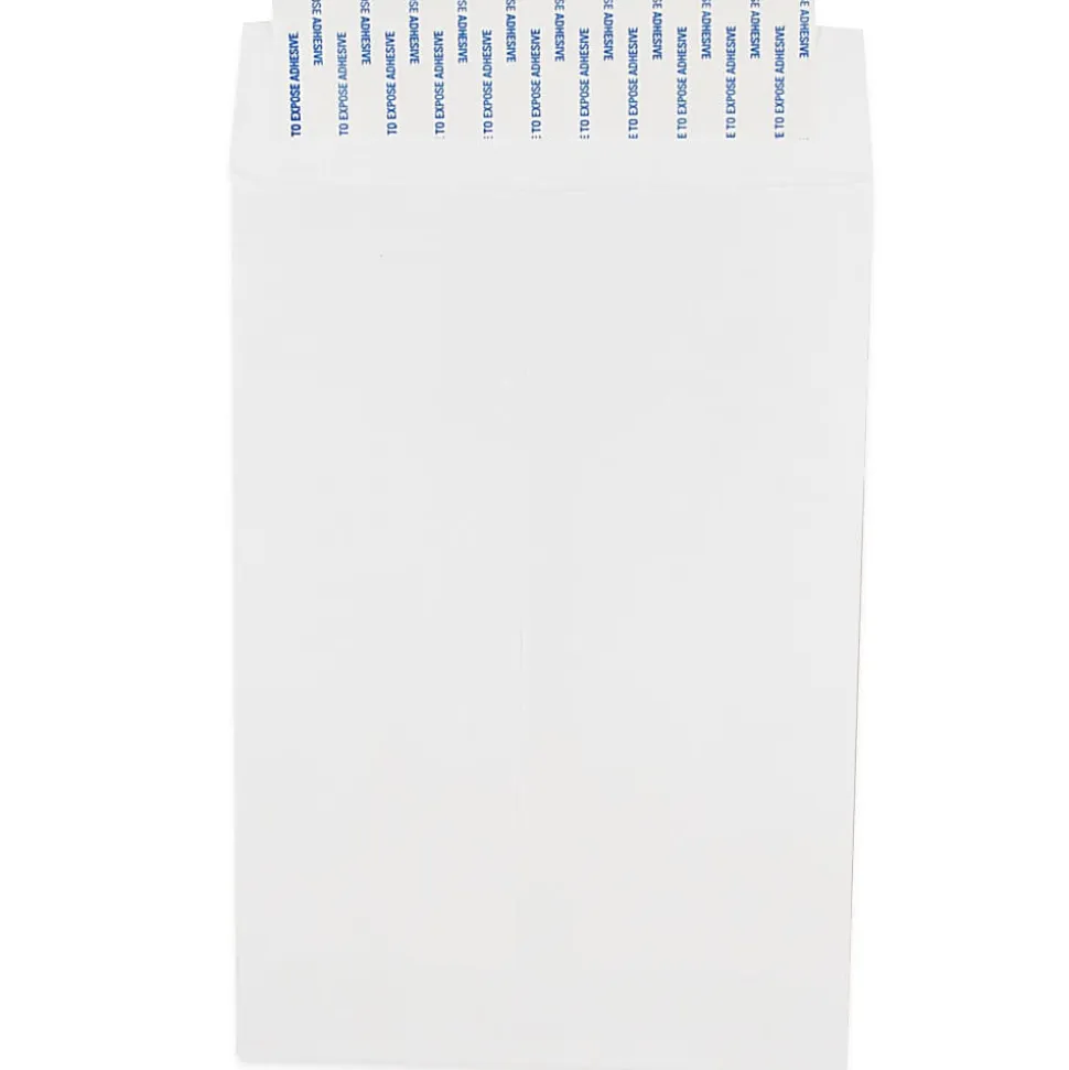 JAM Paper® Open-End Envelopes, 6-1/2" x 9-1/2", Peel & Seal Closure, White, Pack Of 500 Envelopes