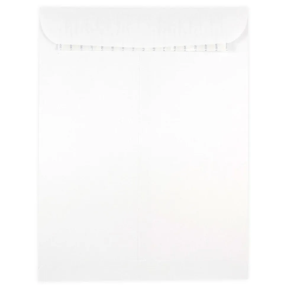 JAM Paper® Open-End Envelopes, 9" x 12", Peel & Seal Closure, White, Pack Of 100 Envelopes