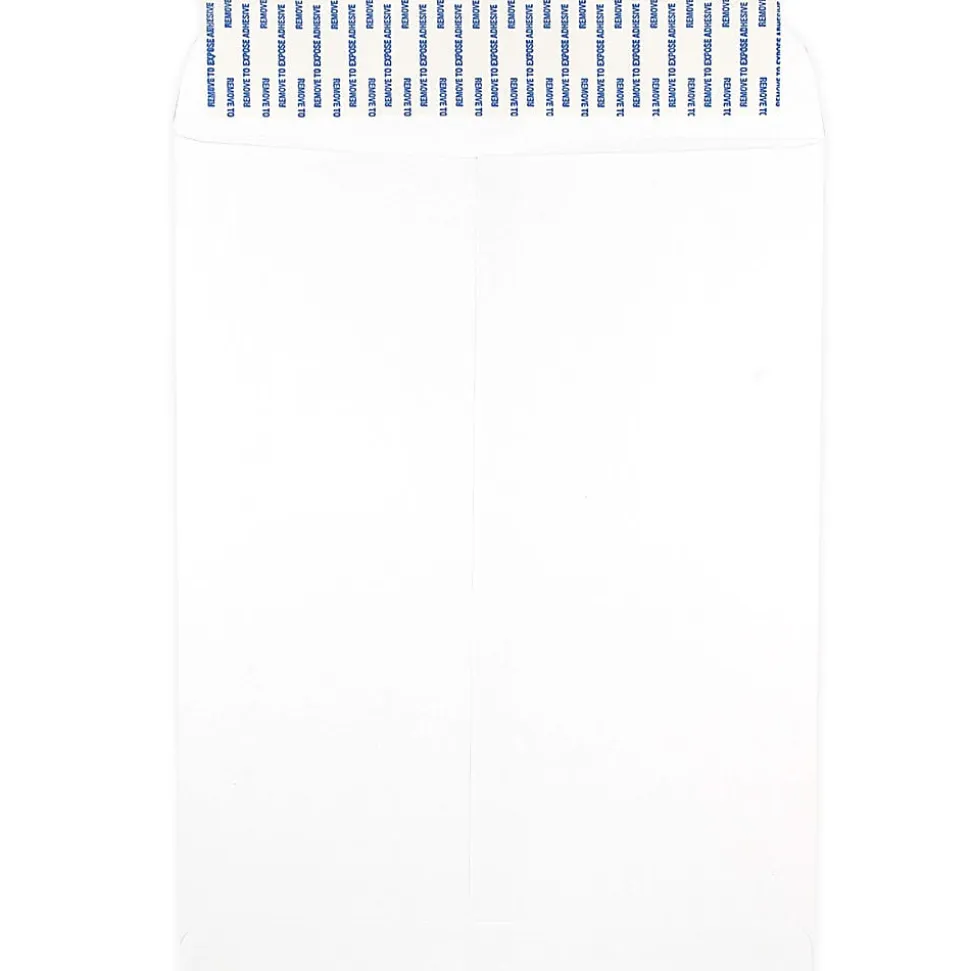 JAM Paper® Open-End Envelopes, 9" x 12", Peel & Seal Closure, White, Pack Of 100 Envelopes