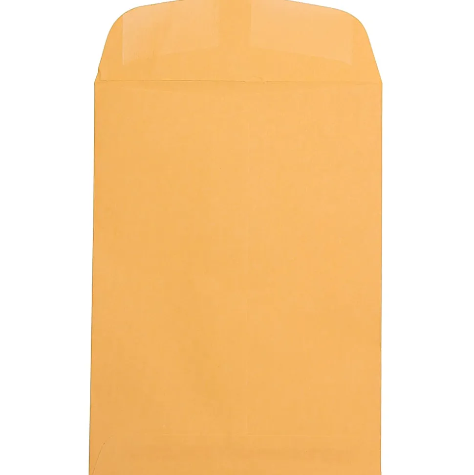 JAM Paper® Open-End Envelopes, 7-1/2" x 10-1/2", Brown Kraft, Pack Of 100 Envelopes