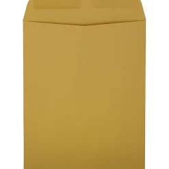 JAM PaperĀ® Open-End Envelopes, 11-1/2" x 14-1/2", Gummed Seal, Brown Kraft, Pack Of 50 Envelopes