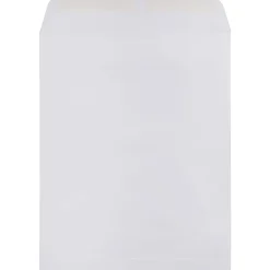 JAM Paper® Open-End Envelopes, 11-1/2 x 14-1/2, Gummed Seal, White, Pack Of 50 Envelopes