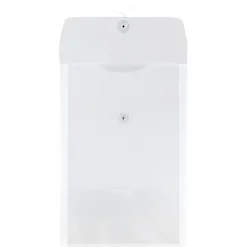 JAM Paper® Open-End Plastic Envelopes, Legal-Size, 9 3/4