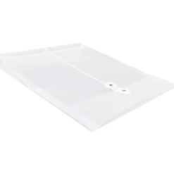 JAM Paper® Open-End Plastic Envelopes, Letter-Size, 9 3/4