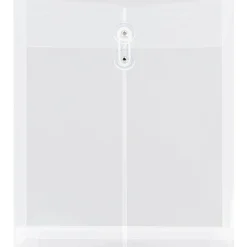 JAM Paper® Open-End Plastic Envelopes, Letter-Size, 9 3/4