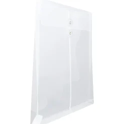 JAM Paper® Open-End Plastic Envelopes, Letter-Size, 9 3/4