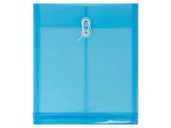 JAM Paper® Open-End Plastic Envelopes, Letter-Size, 9 3/4