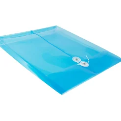 JAM Paper® Open-End Plastic Envelopes, Letter-Size, 9 3/4