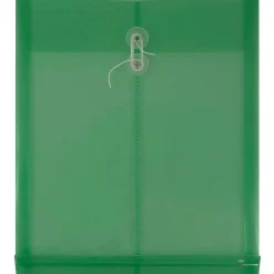 JAM Paper® Open-End Plastic Envelopes, Letter-Size, 9 3/4