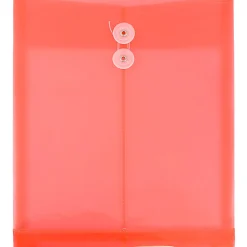 JAM Paper® Open-End Plastic Envelopes, Letter-Size, 9 3/4