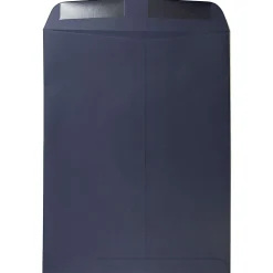 JAM Paper® Open-End 10" x 13" Catalog Envelopes, Gummed Closure, Navy Blue, Pack Of 25