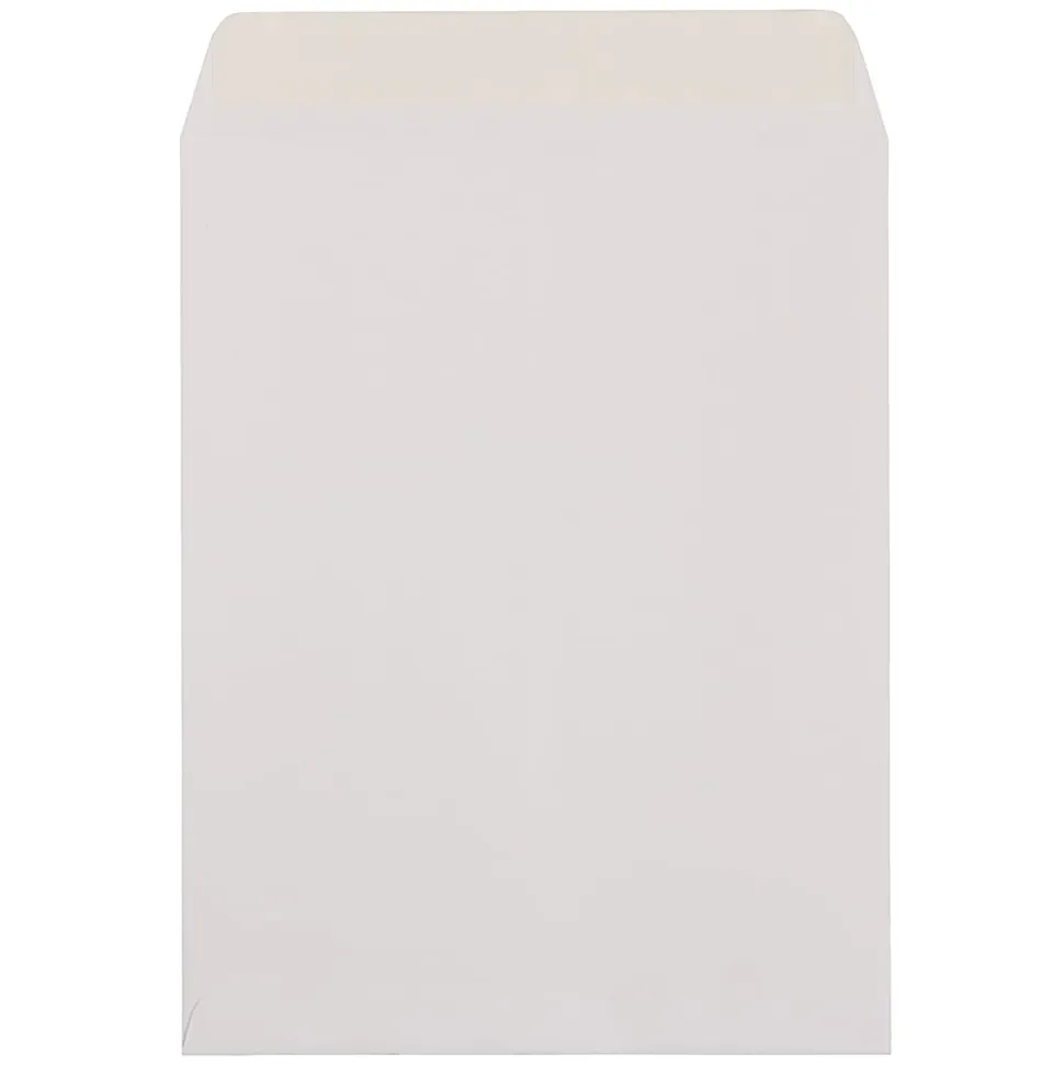 JAM Paper® Open-End 10" x 13" Catalog Envelopes, Gummed Closure, White, Pack Of 25